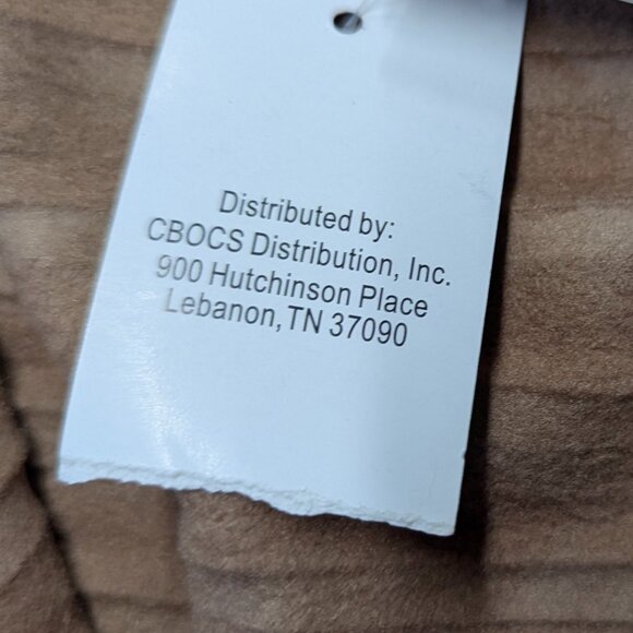 NWT Le Moda Size *S-L Camel Colored Sleeveless Open Cardigan Asymmetrical - Picture 10 of 16